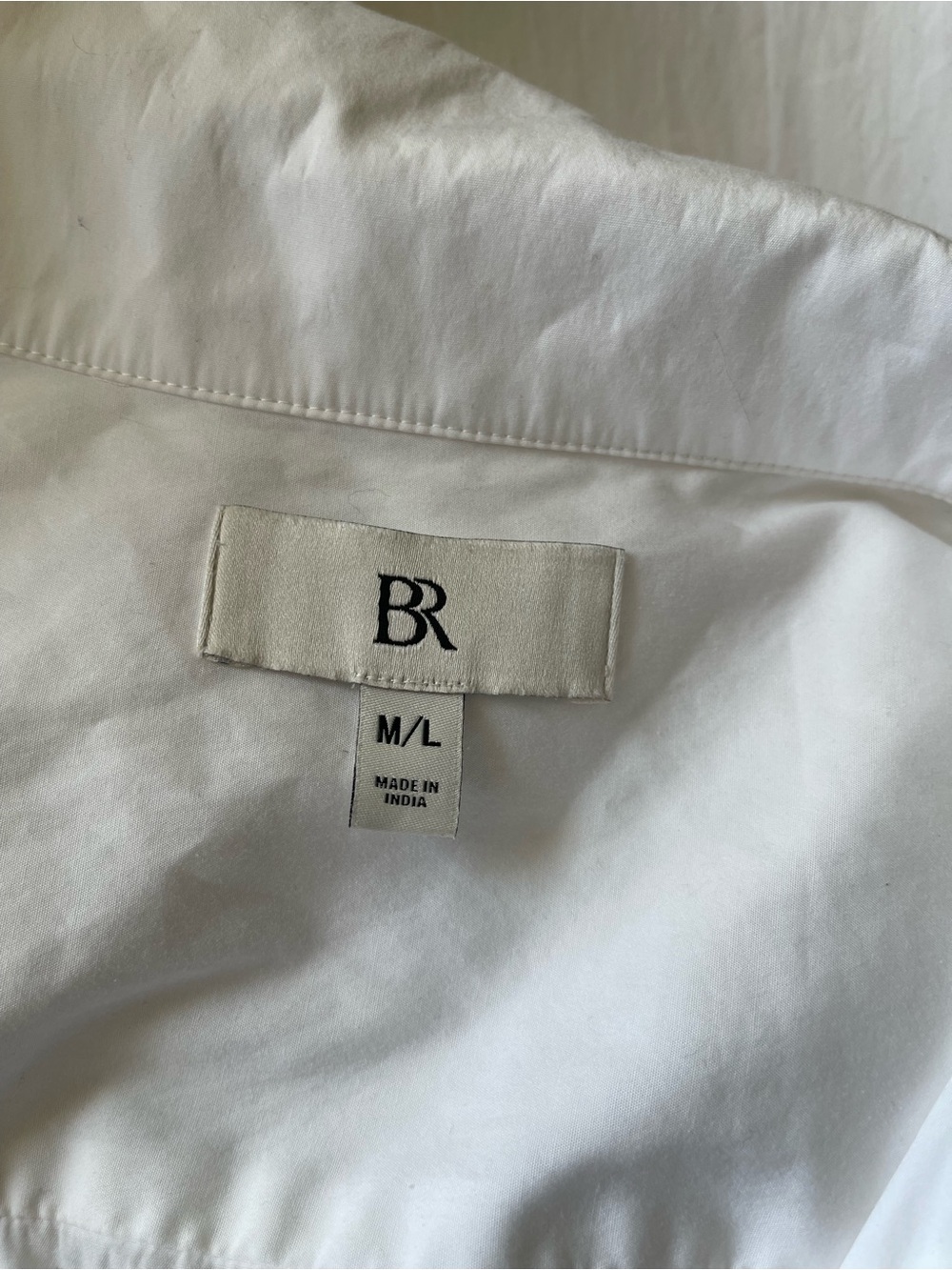 Banana Republic White Cotton Poplin Oversized Resort Trapeze Maxi Shirtdress M/L - Picture 8 of 11